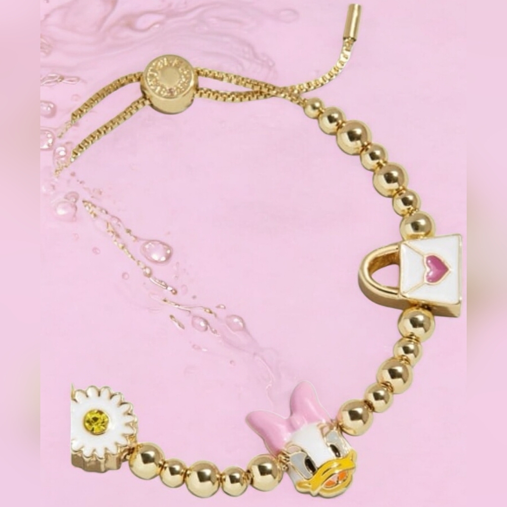 NEW Disney Daisy Duck Pisa Charm Bracelet Officially LIcensed Disney Product NWT
